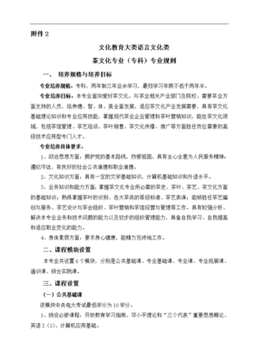 茶文化（?？疲I(yè)規(guī)則文字說明——語言類文化教育方向